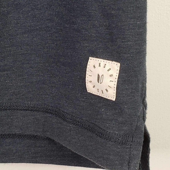 Link Soul Shirt Men’s Medium Navy Short Sleeve Button Golf Polo Cotton - Picture 7 of 11